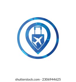 Point Travel logo design template vector logo design for travel business	
