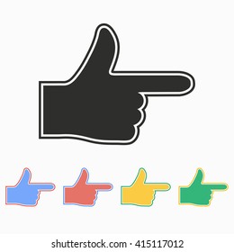 Point  vector icon. Illustration isolated on white  background for graphic and web design.