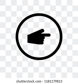 Point vector icon isolated on transparent background, Point logo concept