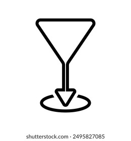 Point vector icon. Map pin illustration sign. Location symbol. Pin logo.