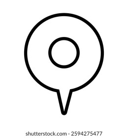 Point vector icon. Map pin illustration sign. Location symbol. Pin logo.