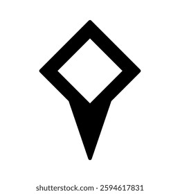 Point vector icon. Map pin illustration sign. Location symbol. Pin logo.