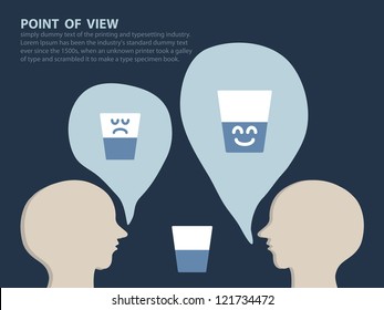 Point of View Concept, Vector EPS10