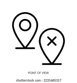 Bildzeichen. Line Art Design einzeln auf weißem Hintergrund