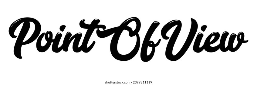 point of view text on white background.