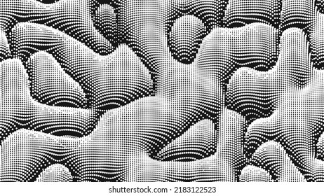 Textura de ruido de onda puntual. Resumen del fondo del punto. Fondo tecnológico del ciberespacio.