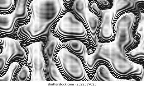 Textura de ruido de onda puntual. Fondo de punto Abstractas. Fondo del ciberespacio tecnológico.