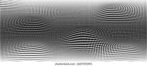 Textura de ruído de onda pontual. Fundo de ponto abstrato. Histórico tecnológico do ciberespaço.
