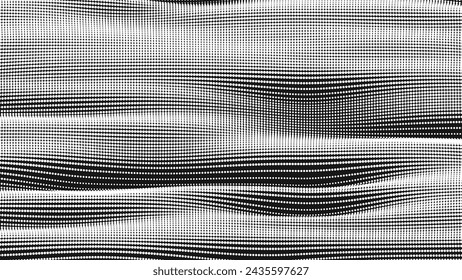 Textura lisa de onda de punto. Fondo de punto abstracto. Antecedentes tecnológicos del ciberespacio.