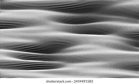 Textura lisa de onda de punto. Abstractas fondo de puntos. Antecedentes tecnológicos del ciberespacio.
