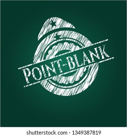Point-blank with chalkboard texture