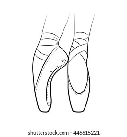pointe shoes sketch