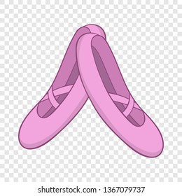 Pointe shoes icon in cartoon style isolated on background for any web design 
