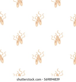 Pointe Shoes icon in cartoon style isolated on white background. Theater pattern stock vector illustration