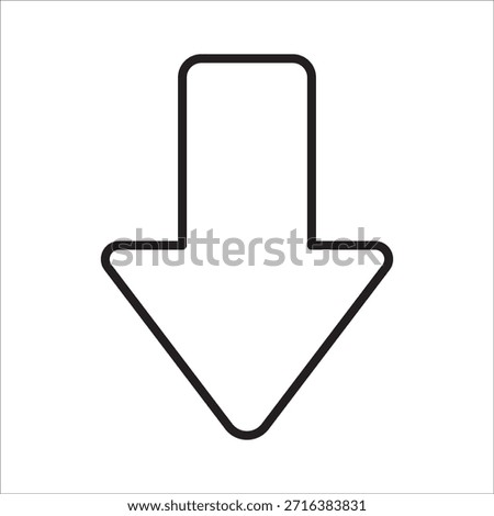 Up pointed arrow icon. Upward arrow icon symbol. Vector icon thin line design. Symbol of back and backward.