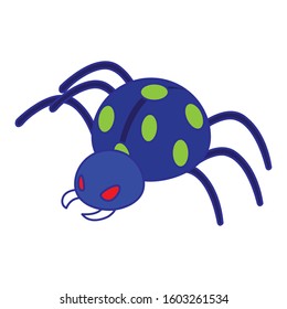 Pointed bug design of Insect pest infestation parasite macro cimex close and beetle theme Vector illustration
