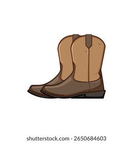 pontiagudo botas de vaqueiro desenho animado. snip quadrado, camurça exótica, tornozelo franja pontiagudo botas de vaqueiro sinal.