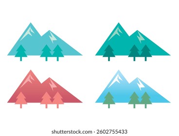 A pointed mountain (representing the four seasons)