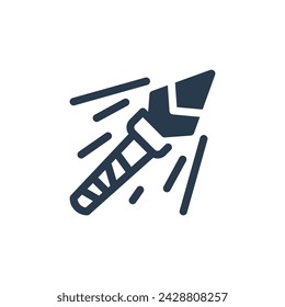 Ilustración vectorial de la lanza apuntada para el activo del juego