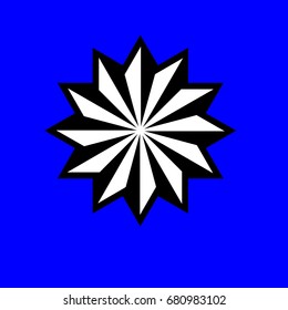  pointed star icon, sign design