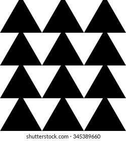 Pointed triangle shapes seamless pattern. vector art.