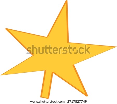 pointed yellow spark icon magic wand vector element on black background clean graphic