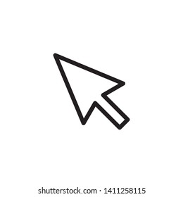 Pointer arrow icon design vector template