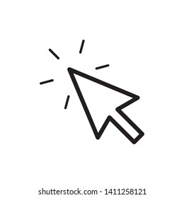 pointer arrow icon design vector template