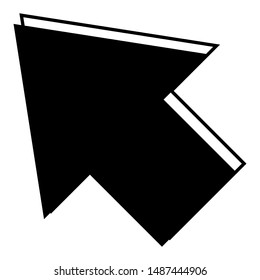 pointer arrow icon design vector template