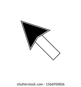 pointer arrow icon design vector template