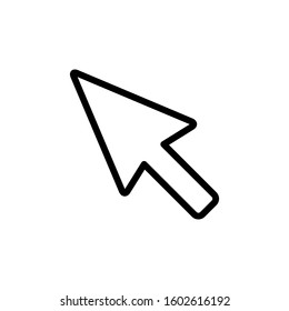 pointer arrow icon design vector template