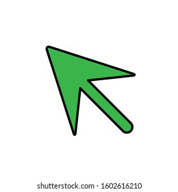 pointer arrow icon design vector template