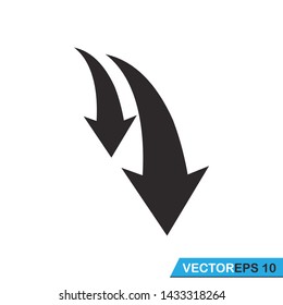 pointer, arrow icon vector design template