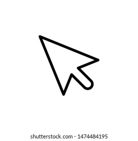 Pointer arrow icon vector illustration