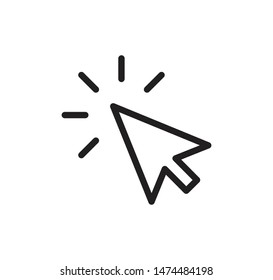 Pointer arrow icon vector illustration