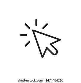 Pointer arrow icon vector illustration