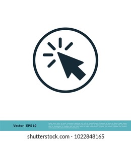 Pointer Arrow Icon Vector Logo Template Illustration Design. Vector EPS 10.