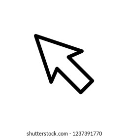 Pointer Arrow Icon Vector Logo Template