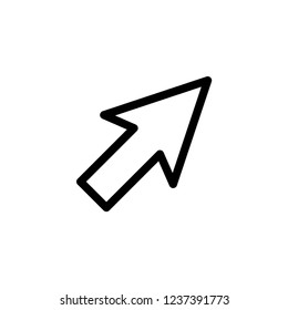 Pointer Arrow Icon Vector Logo Template