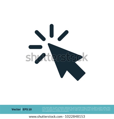 Pointer Arrow Icon Vector Logo Template Illustration Design. Vector EPS 10.