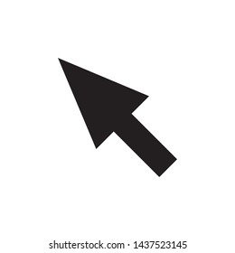 pointer arrow icon vector in simple style