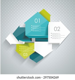 Pointer arrows. Graphic or website layout. Vector.