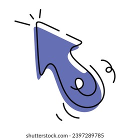 Pointer Buttons Hand Drawn Icon
