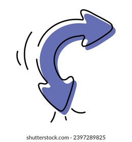 Pointer Buttons Hand Drawn Icon