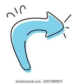 Pointer Buttons Hand Drawn Icon