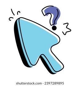 Pointer Buttons Hand Drawn Icon