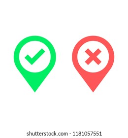 Pointer with check mark icon. vector illustration