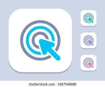 Pointer Click - Bright Icons. A professional, pixel-aligned icon.
