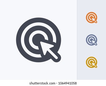Pointer Click - Glyph Icons. A professional, pixel-aligned icon.