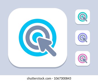 Pointer Click - LED Duo Icons. A professional, pixel-aligned icon.